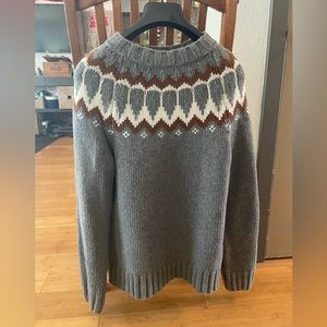 Farmers Market Fair Isle Icelandic Wool Sweater - Size Medium